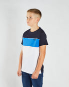 DIESEL KIDS Tony Navy/Blue/White Tee Navy/Blue/White model front view