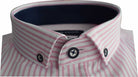 tom penn Tom Penn Pink Stripe Short Sleeve Oxford Shirt Pink detail view