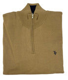 tom penn Tom Penn 1/4 Zip Knit - Biscuit Biscuit detail view