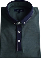 tom penn Tom Penn Melange Green Polo Green front view