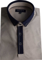 tom penn Tom Penn Beige Melange Polo BEIGE front view