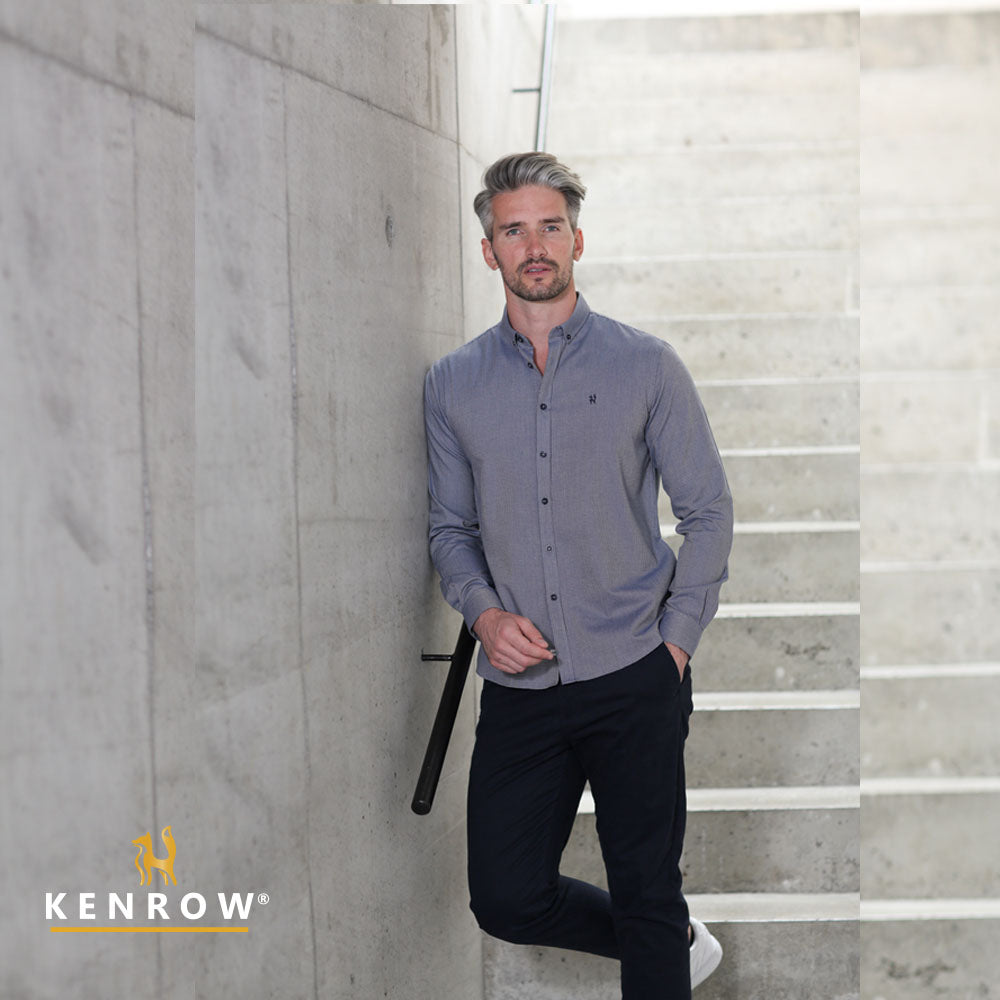 Kenrow Menswear Tate Navy Shirt Navy detail view