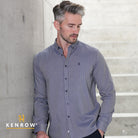 Kenrow Menswear Tate Navy Shirt Navy front view
