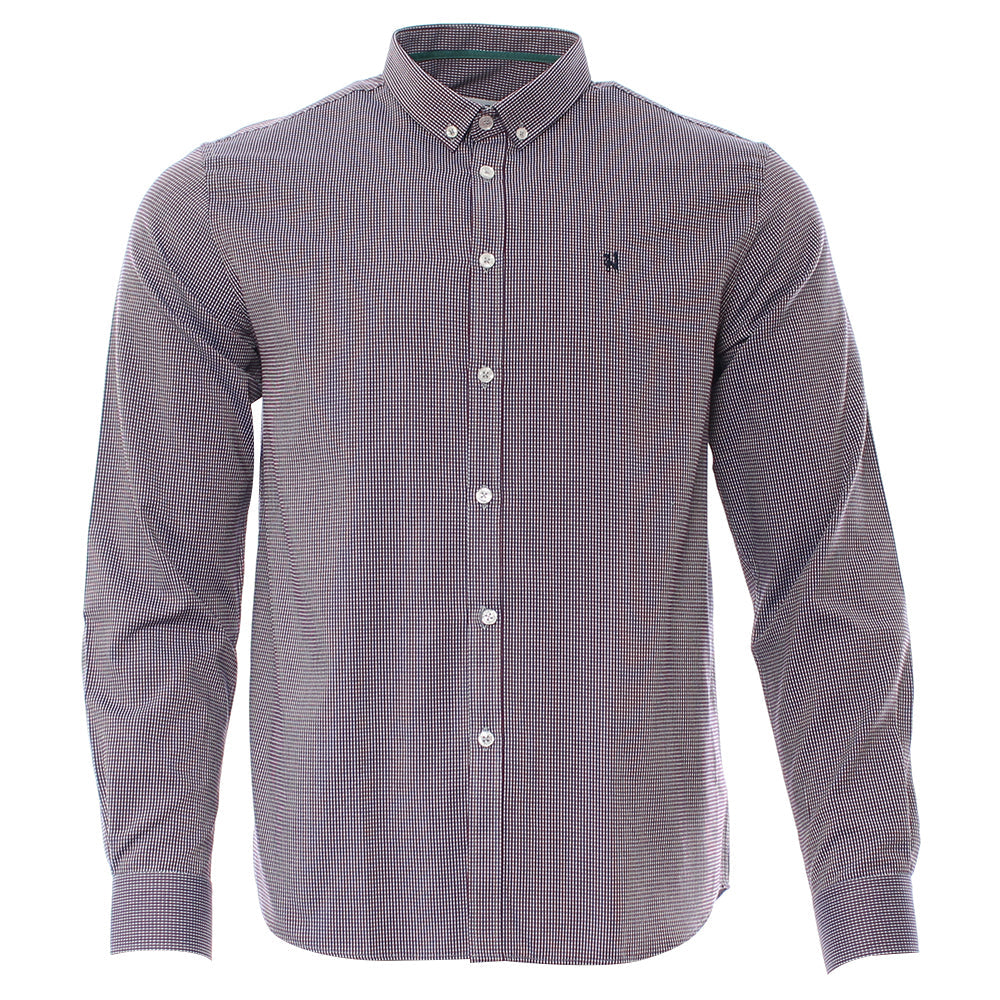 Men's Tate Ruby Shirt-Ghost Front View