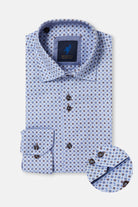 BENETTI Tauton Brown Shirt Brown model front view