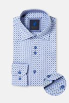 BENETTI Tauton Sage Shirt Sage model front view