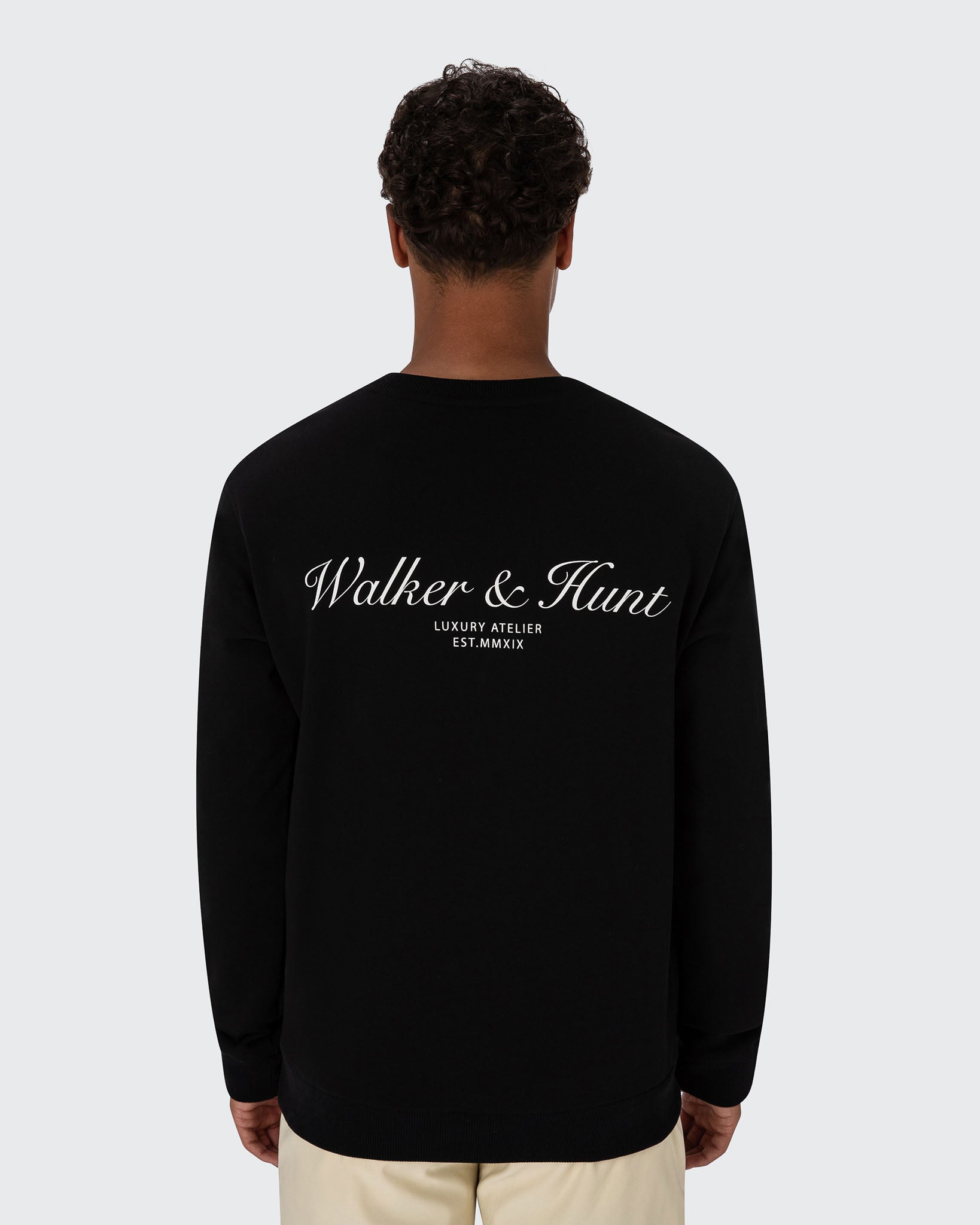 Atelier Black Sweatshirt-Back view