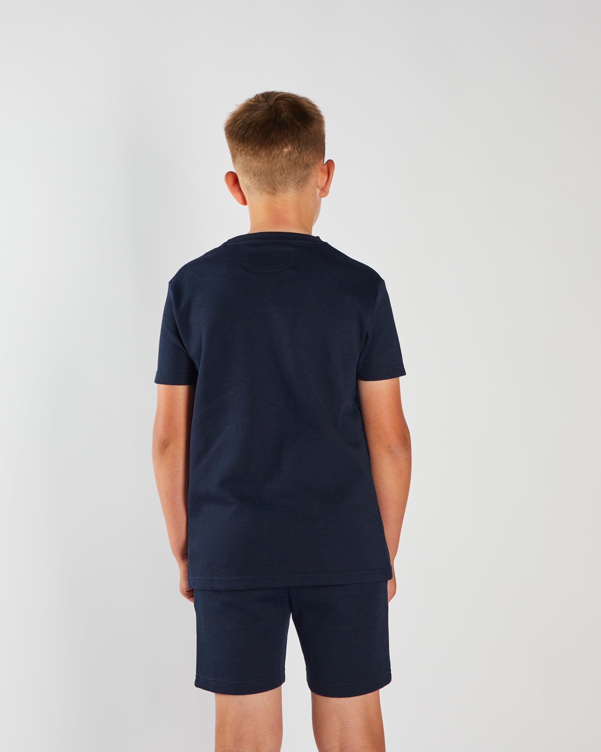 DIESEL KIDS Toby Textured Navy Tee Navy detail view