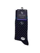 tom penn Tom Penn Diamond Socks Navy front view