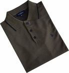 tom penn Tom Penn Knitted Khaki Polo KHAKI model front view