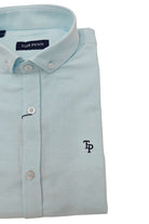 tom penn Tom Penn Ocean 1 Oxford Long Sleeve Shirt Ocean1 detail view