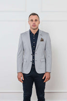 Tommy Bowe Dwyer Grey Blazer- Closer View of the Front