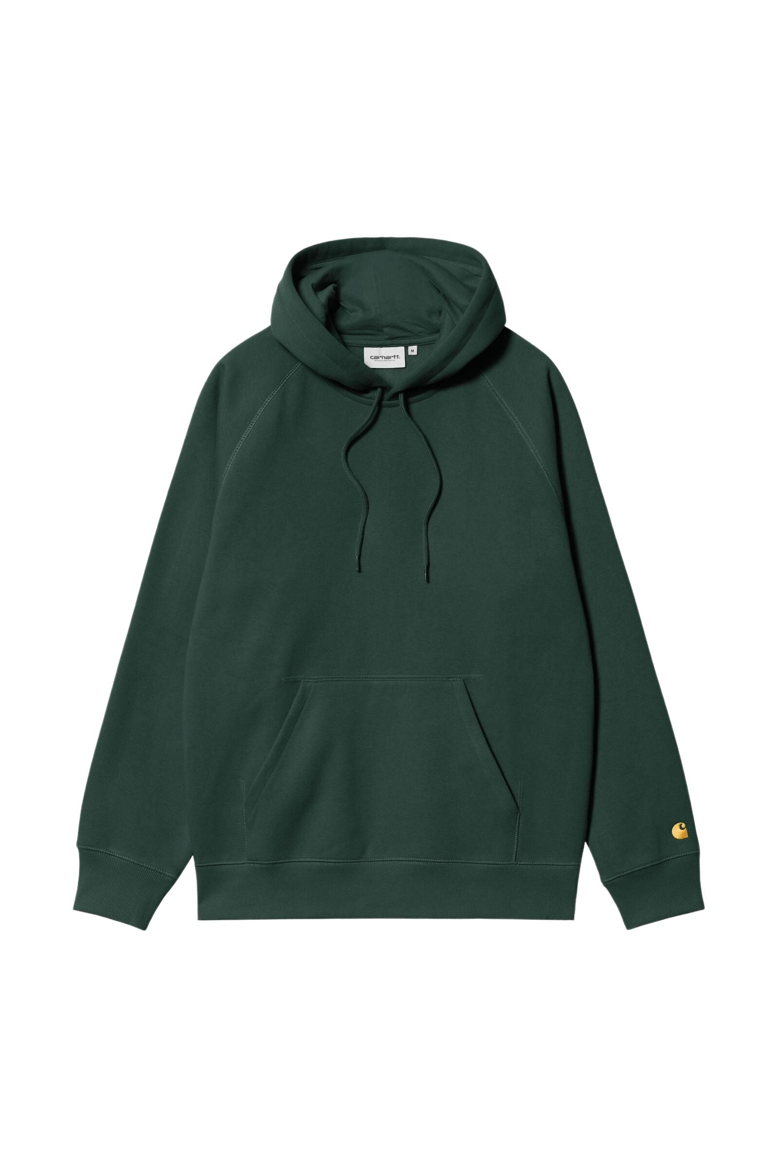 Men's Hooded Chase Sweat-Discovery Green / Gold-Front View