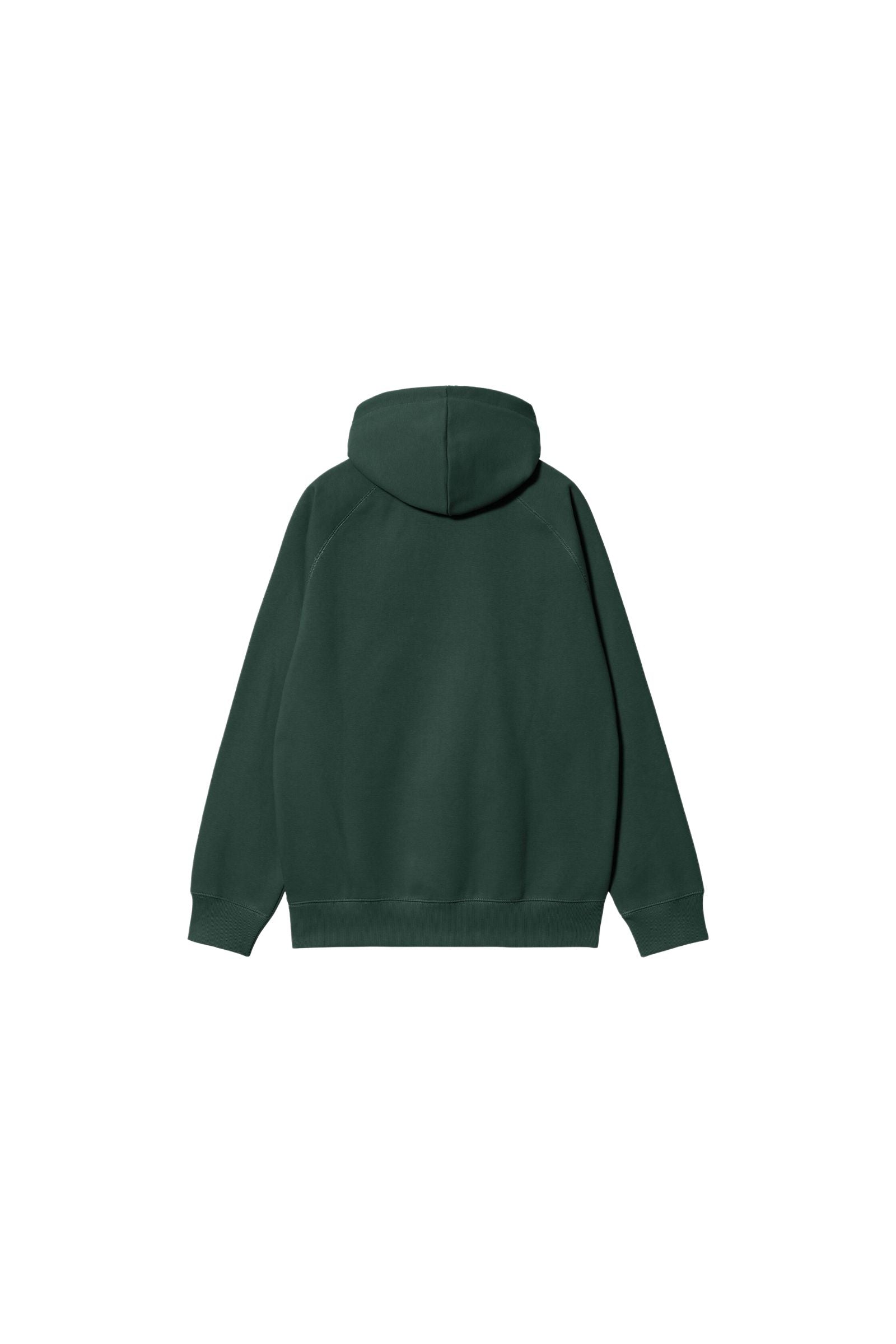 Men's Hooded Chase Sweat-Discovery Green / Gold-Back View