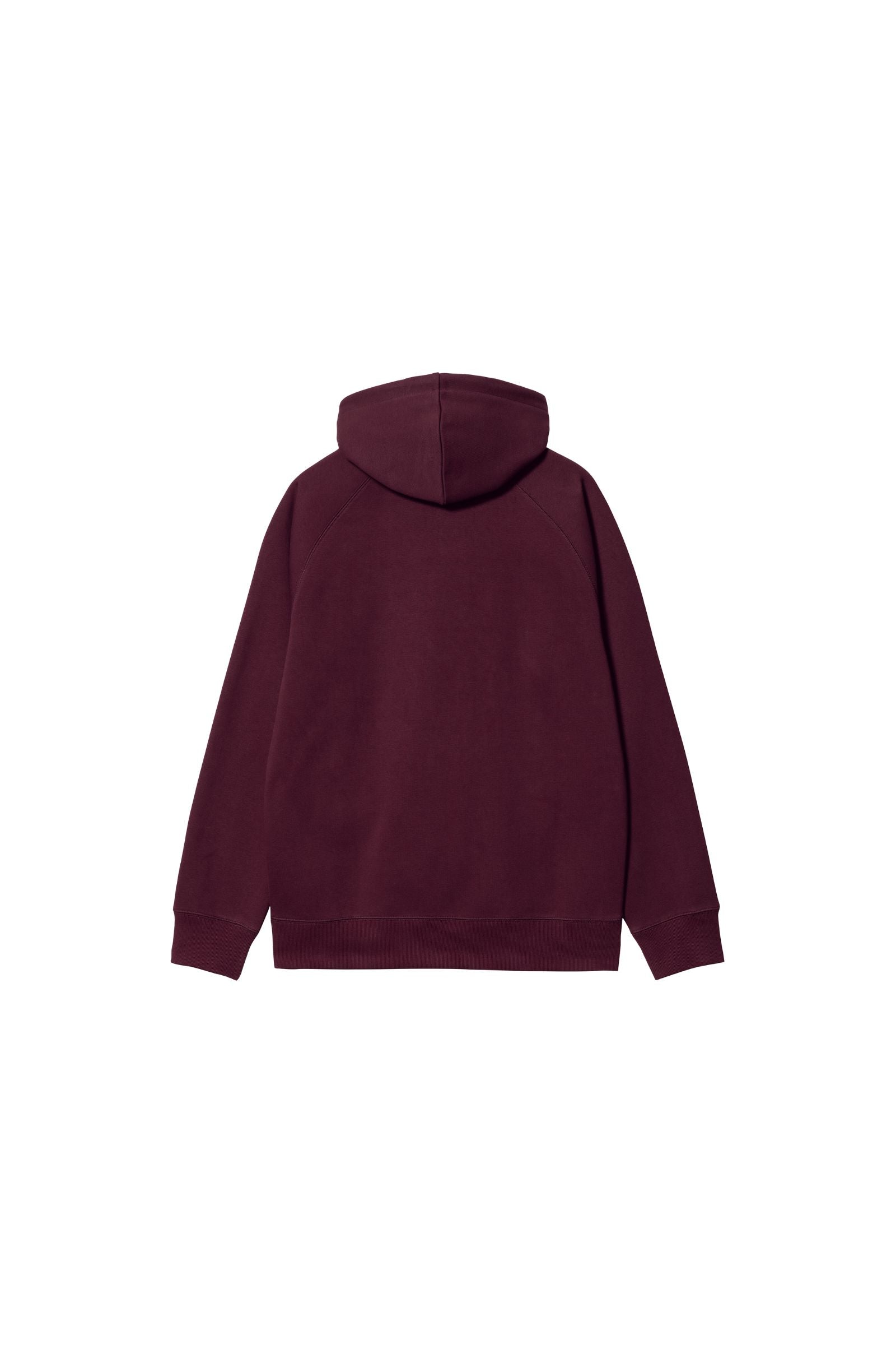 Men's Hooded Chase Sweat-Amarone / Gold-Back View