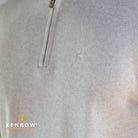 Kenrow Menswear Vince Half-Zip Sand Melange Knit Sand Melange detail view
