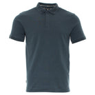 Kenrow Vinny Polo in teal, front view with buttoned collar and logo on chest