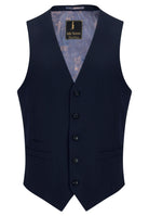6TH SENSE Valley Navy Waistcoat Navy front view