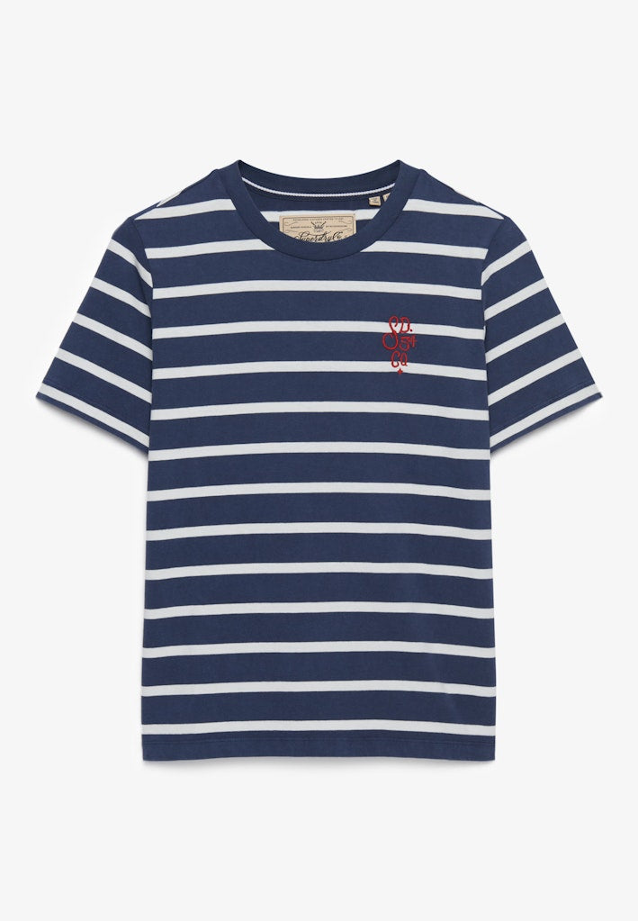 Front view of the Superdry Heritage Hamptons Stripe Tee