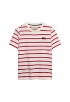 Superdry Ladies Heritage Hamptons Stripe Tee-Red Stripe Red Stripe alternate view