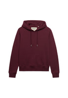 Superdry Signature Embroidered Hood in Port Red angled view