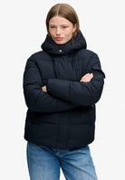Superdry Premium Ripstop Puffer Jacket in Eclipse Navy on model
