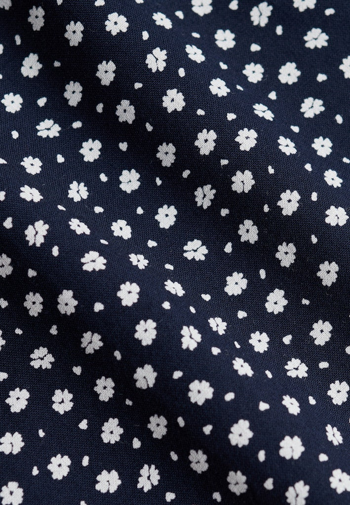 Superdry Cotton Cami Top in Eclipse Navy Ditsy Hearts ditsy floral pattern