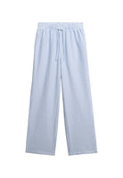 Superdry Ladies Cotton Stripe Elastic Trouser-Azure Blue Stripe Oxford Azure Blue Stripe Oxford alternate view