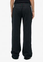Superdry Athletic Print Flare Jogger in Eclipse Navy back model view