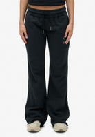Superdry Athletic Print Flare Jogger in Eclipse Navy front model view