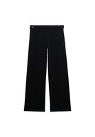 Superdry Ladies Athletic Essentials Fold Over Jogger-Black BLACK full front view