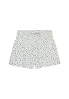 Superdry Ladies Printed Mini Smocked Shorts-Off White Ditsy Floral Off White Ditsy Floral model front view