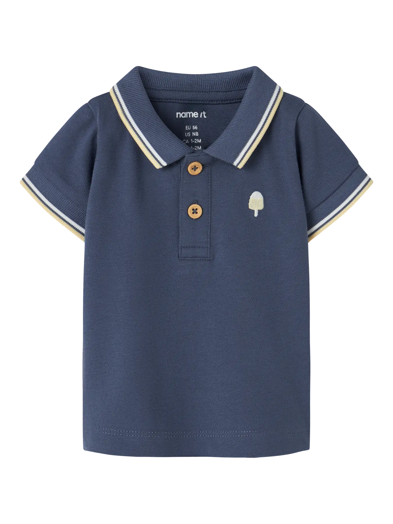 Boy's Jarl Short Sleeve Polo Top-Front View