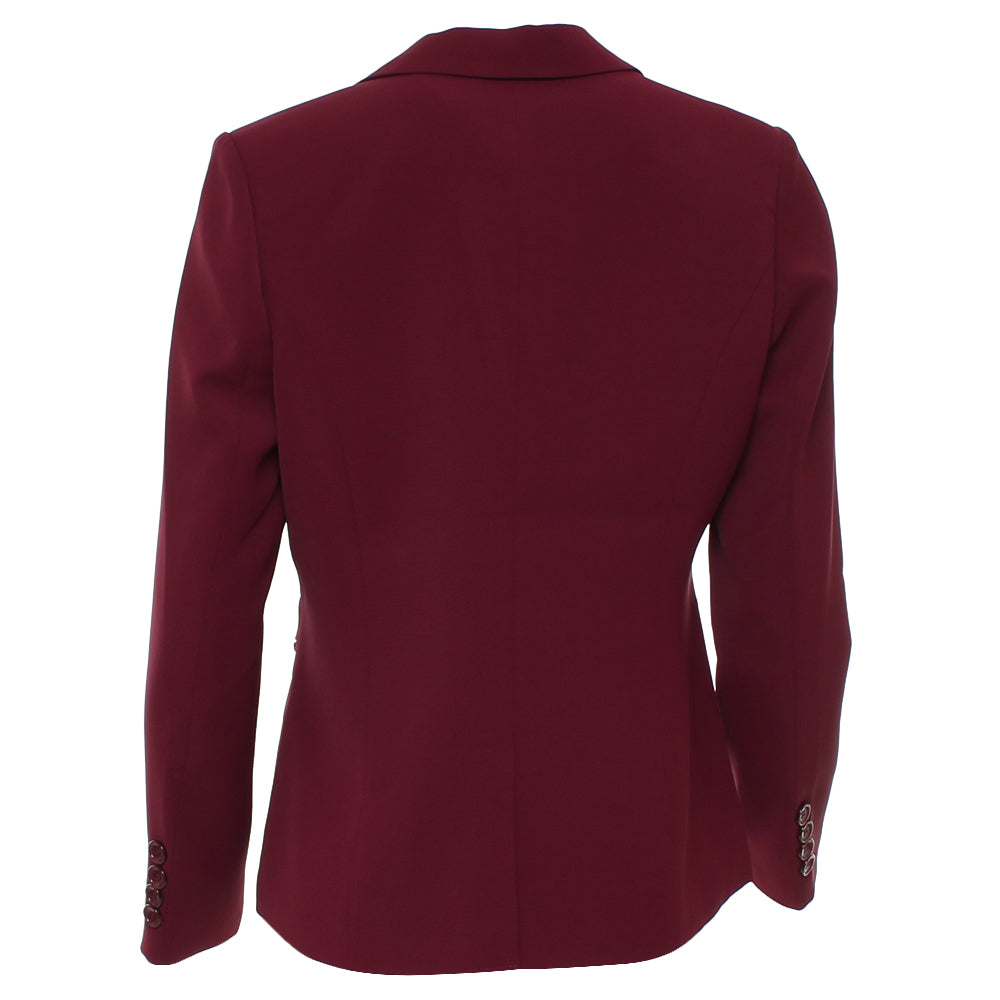RANT & RAVE LADIES Yolanda Cranberry Blazer Cranberry back view