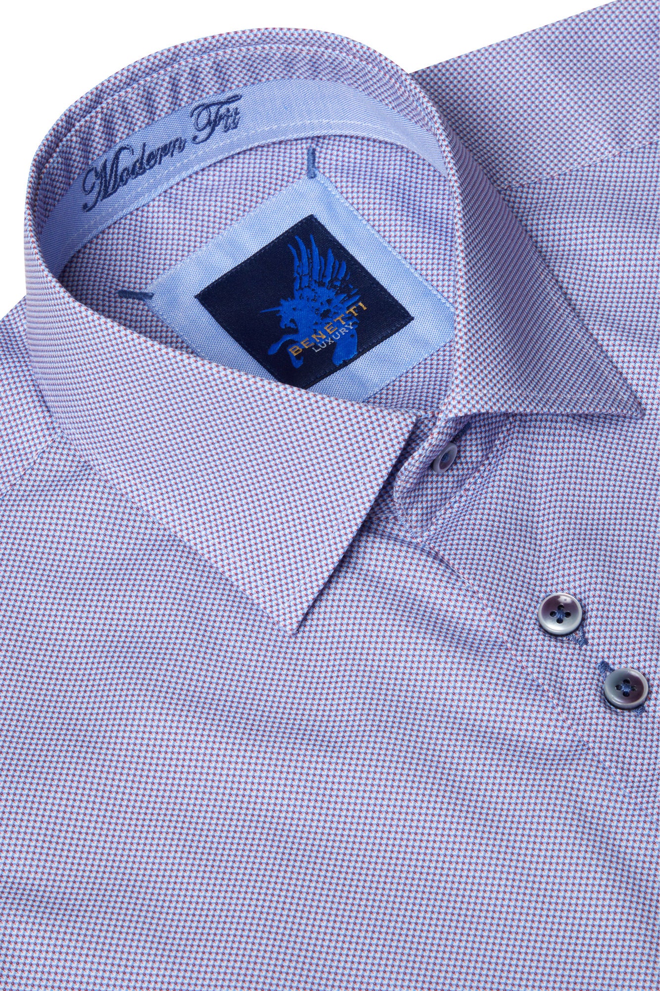 Yang Long Sleeve Ruby Shirt -collar detail