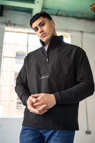 Supreme Being Tecnica Half Zip Black Black front view