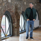 Kenrow Menswear Zach Dark Olive Jacket Dark Olive detail view