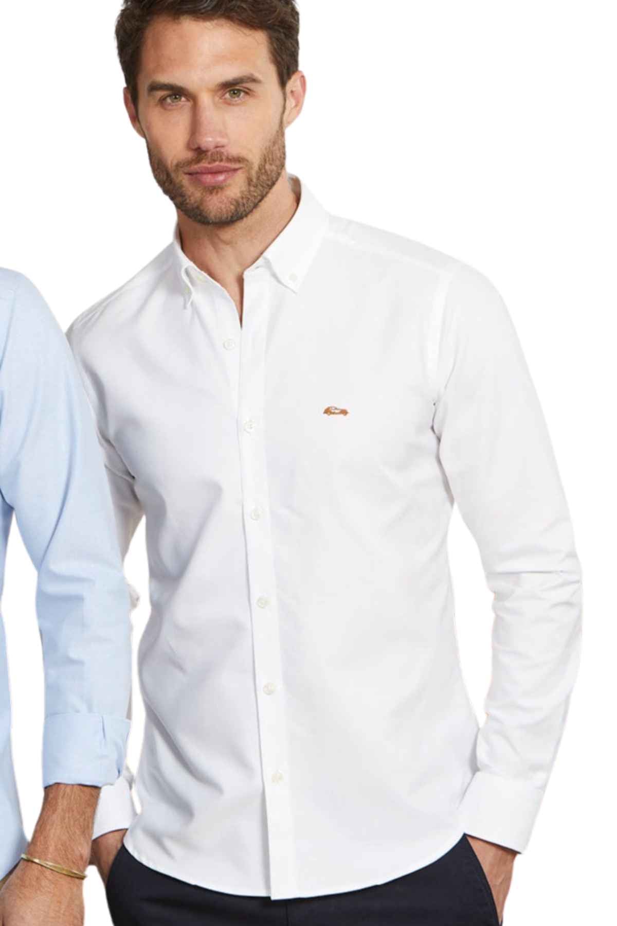 Zamina White Oxford Long Sleeve Shirt