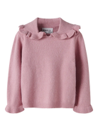 NAME IT Kirstena Knit lilas model front view