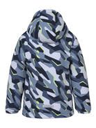 NAME IT Max Padded All Over Print Jacket in Oceana back view