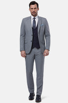 BENETTI Zagreb Silver 3 Piece Suit SILVER front view