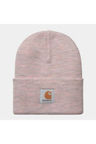 Carhartt WIP Acrylic Watch Hat-Glassy Pink Heather Glassy Pink Heather front view