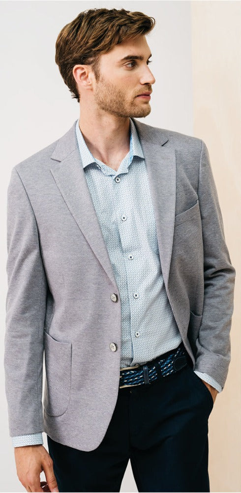 DARIO BELTRAN Monza Grey Blazer GREY front view