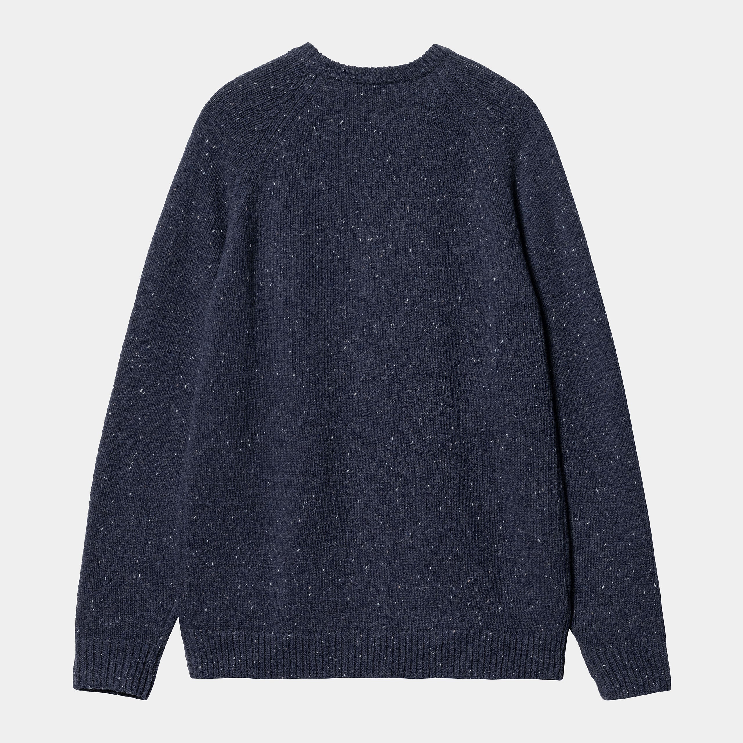 Men's Anglistic Sweater-Speckled Air Force Blue-~Back View