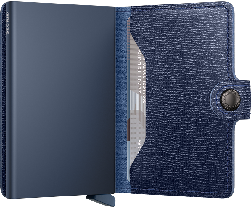 Secrid Crisple Navy Miniwallet-Inside view