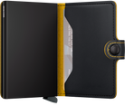 Secrid Matte Black/Ochre Miniwallet-Inside view
