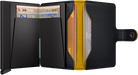 Secrid Matte Black/Ochre Miniwallet-Inside note holder view