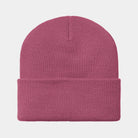 Carhartt WIP Ashley Beanie-Magenta Magenta model front view