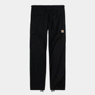 Carhartt WIP Aviation Cargo Pant-Black BLACK model front view