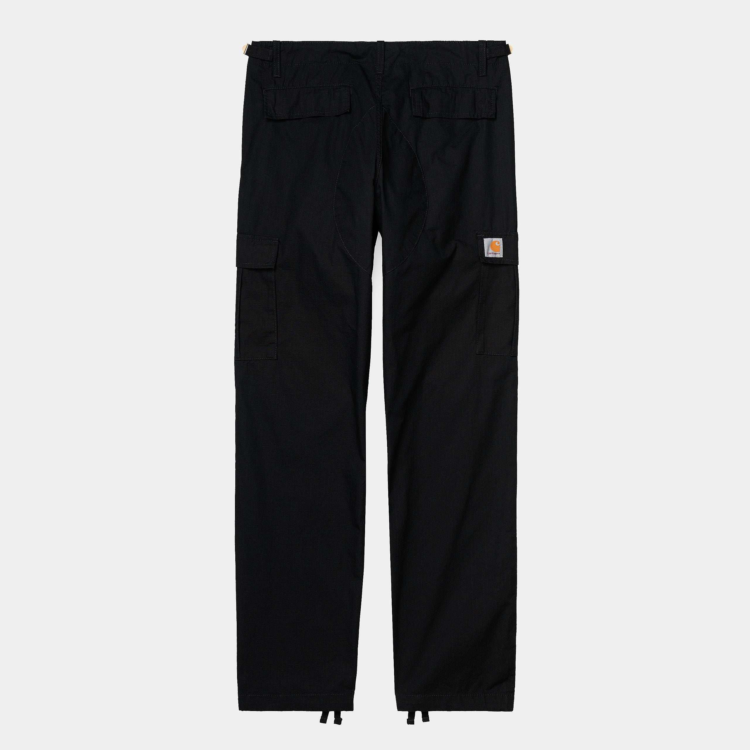 Carhartt WIP Aviation Cargo Pant-Black BLACK model front view